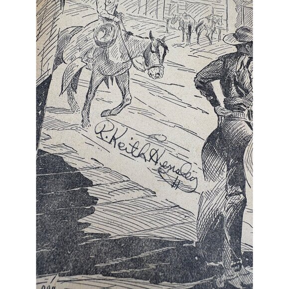 Gene Autry And The Thief River Outlaws Hardcover Book 1944 Western Fiction - Picture 8 of 16